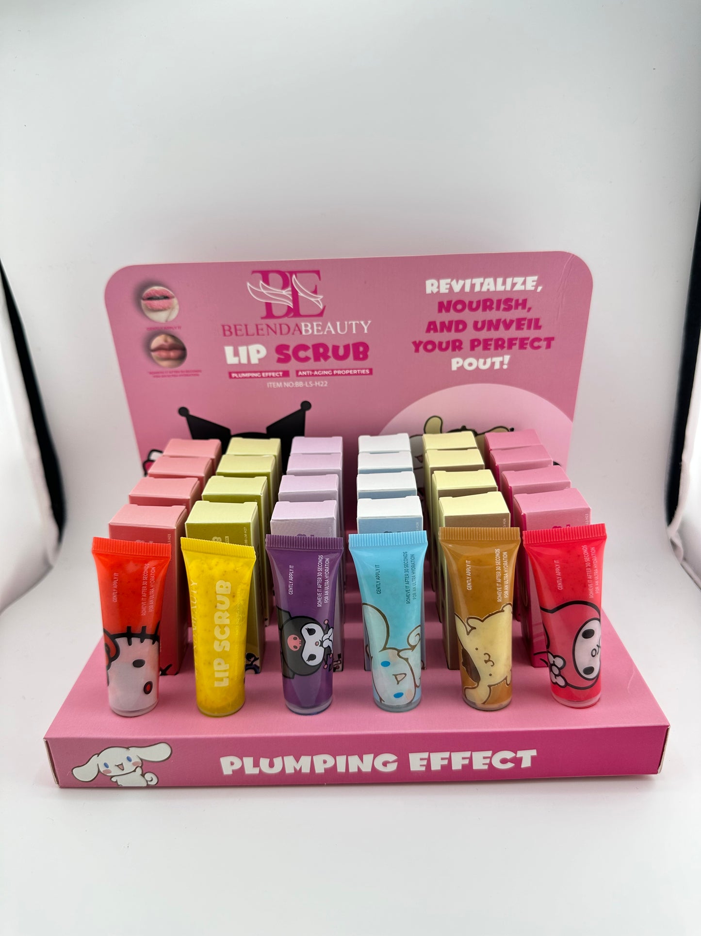 Lip Scrub Box 24- comes with display samples