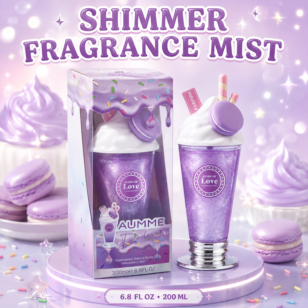 200ML Shimmer Fragrance Spray- choose a scent
