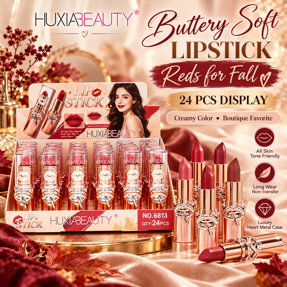 24 PC Buttery soft lipsticks