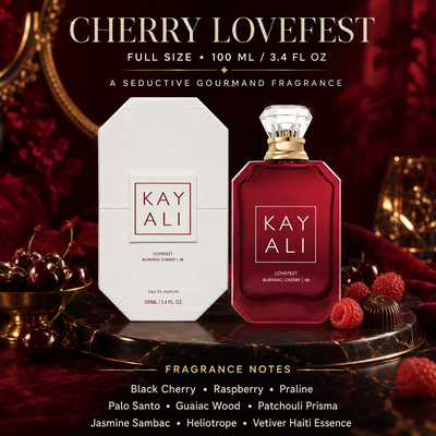 Kay Burning Cherry Full Size 100ML- Black Cherry, Raspberry, Jasmine, Palo santo