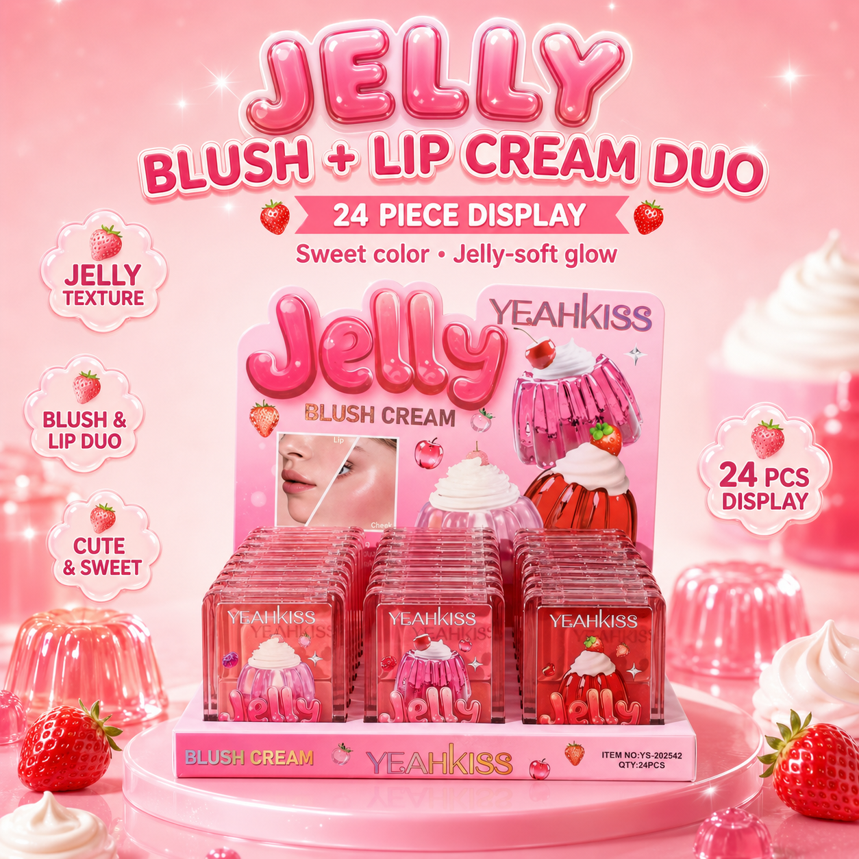 24 PC Luxe Jelly Cream Blush