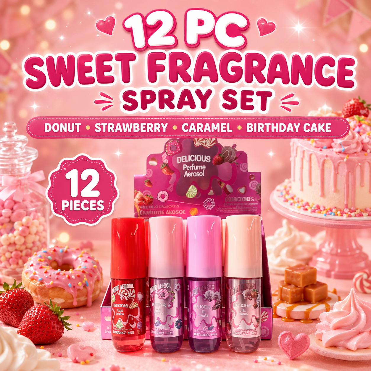 12 PC Body SWEET scents