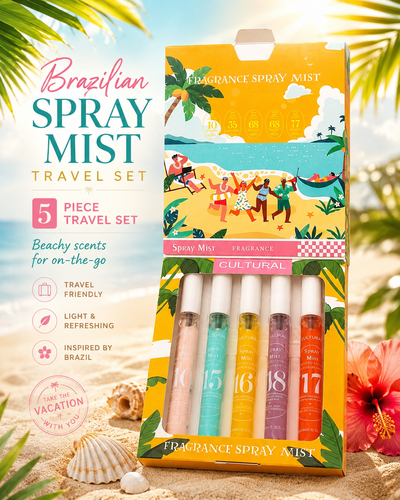 Brazilian scented Cultural Fragrance Spray Mist Discovery Set (5-Piece)