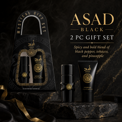 Gift Set Perfume and Body Lotion-Yara Men Asad black