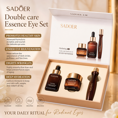 Sadoer Double Care Eye Essence set- Rejuvenating care for under eyes and face