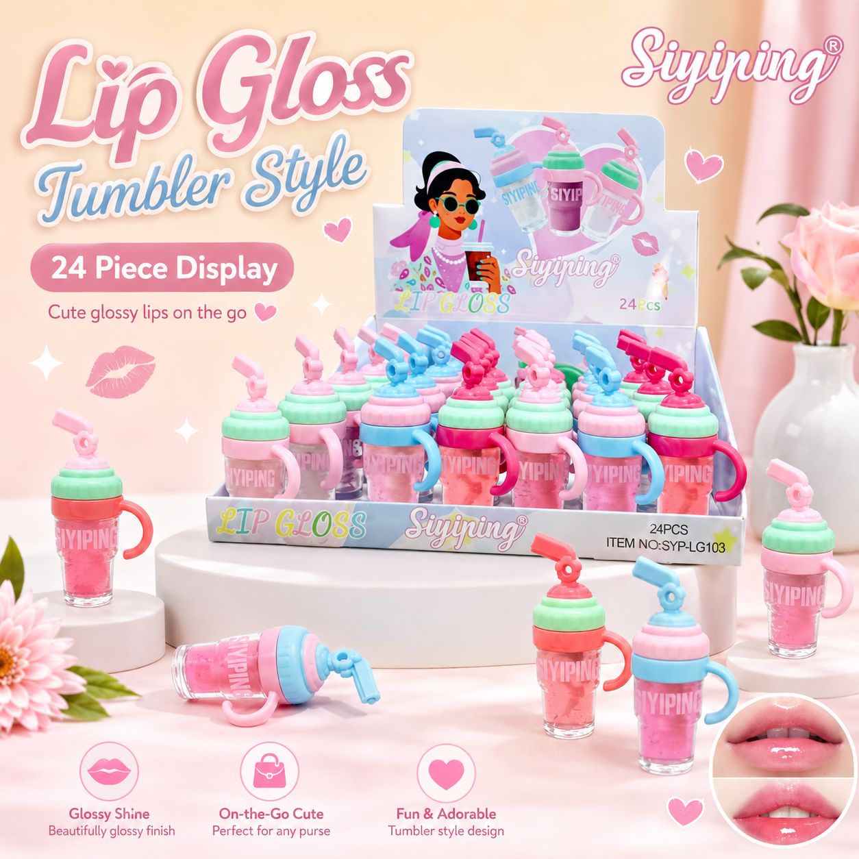 24 PC Lippies- Tumbler style