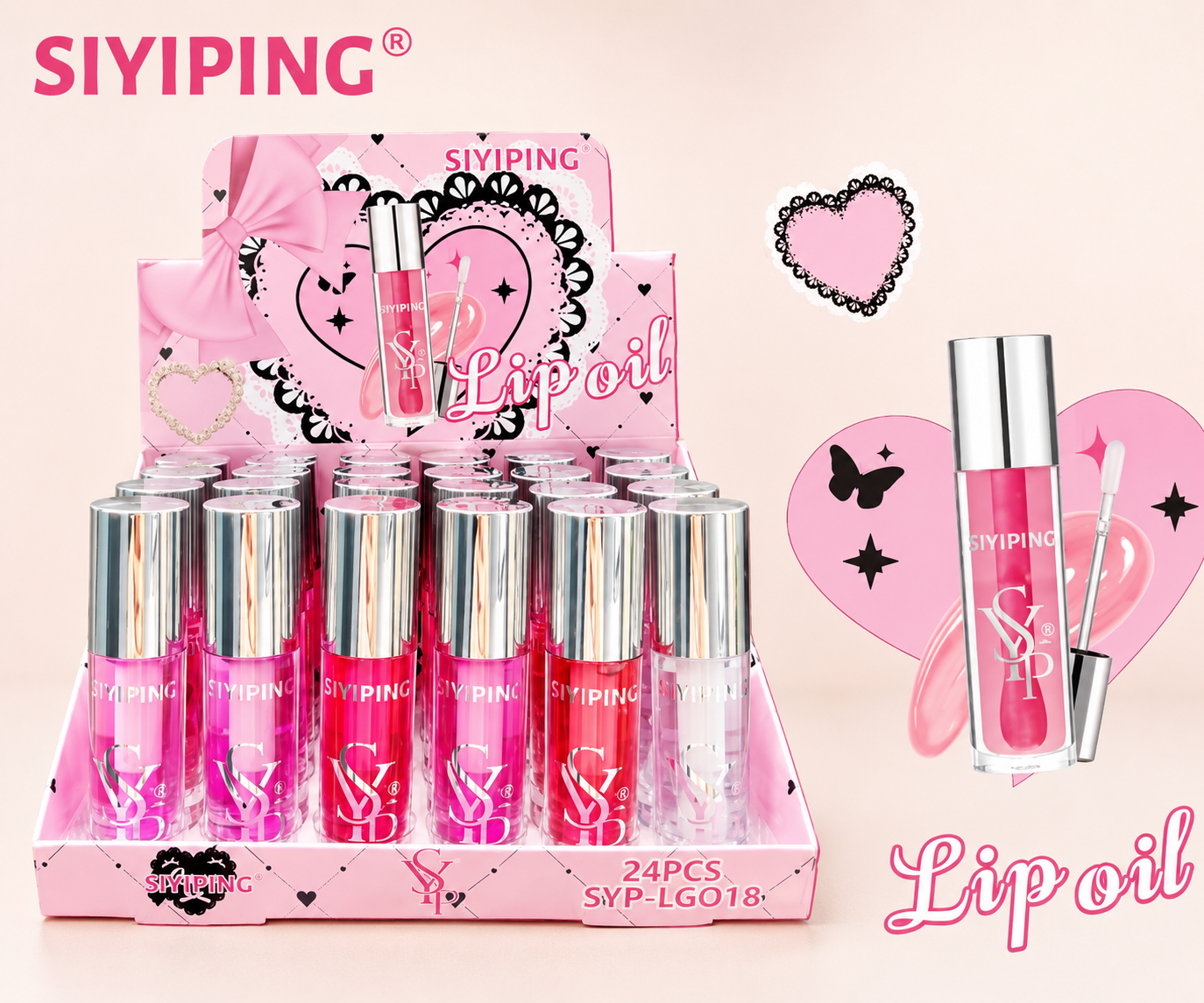24 PC Lip oil glossy