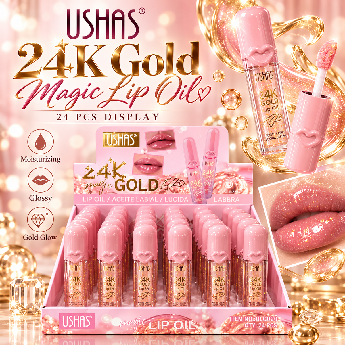 Cute Coquette lippies with 24 pc display