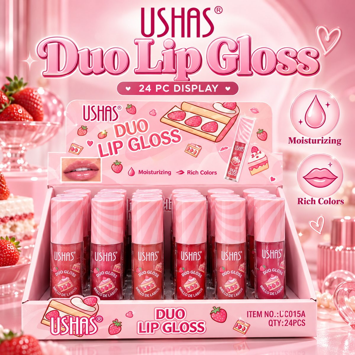 24 PC Lipgloss Cute