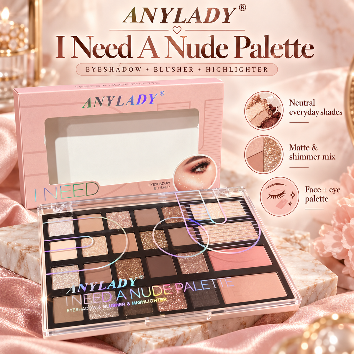 Eyeshadow palette Nudes