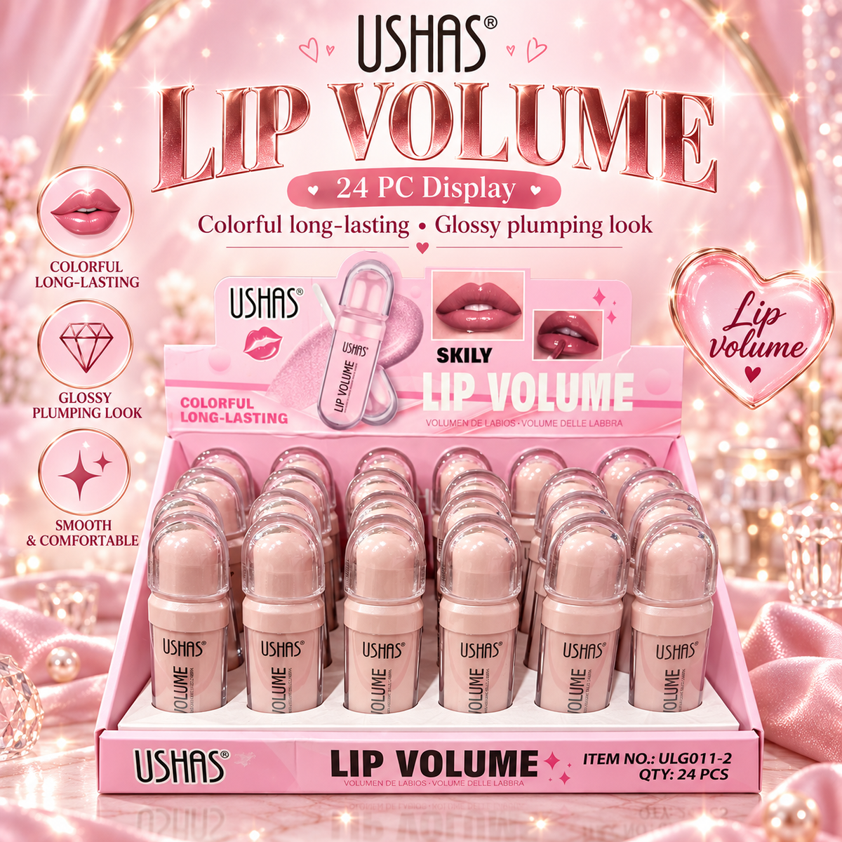Ushas Lip Volume gloss 24 PC