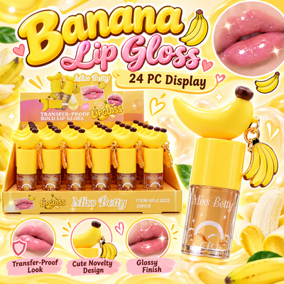 24 PC Banana Chain and charm lippies