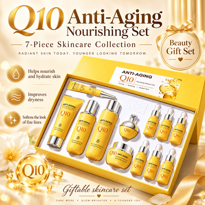 Q10 Anti-Aging Nourishing Skincare Gift Set – 7 Piece
