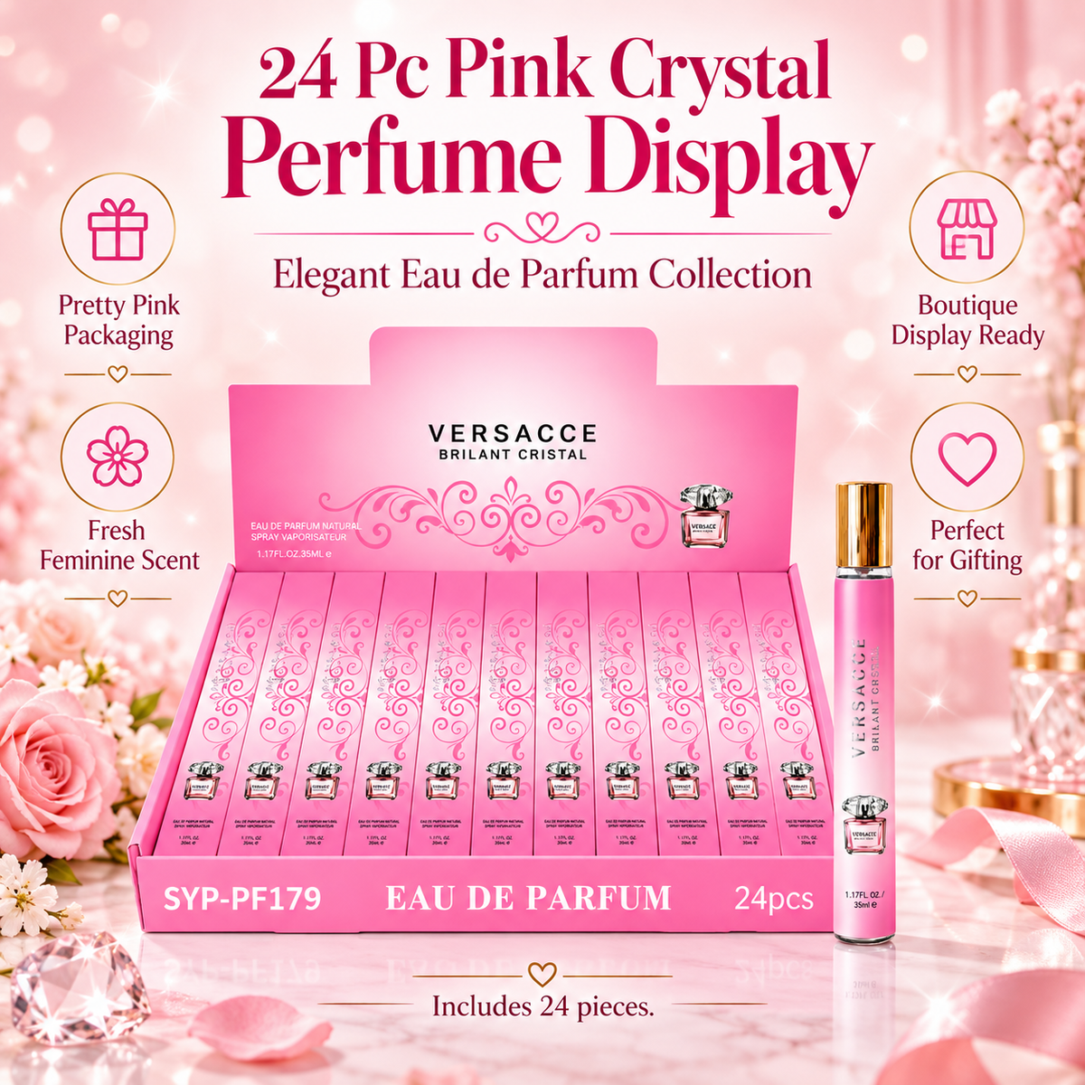 Travel 24 PC Fragrance perfume- Bright crystal