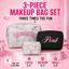 VS PINK 3 Piece Luxe Travel set!