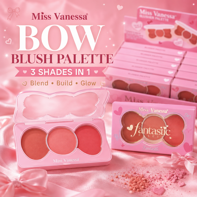 12 PC Mini Bow Blushes display!