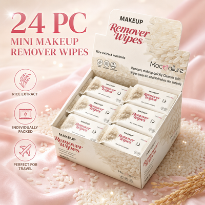 24 PC Mini Rice Makeup remover wipes