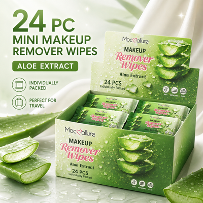 24 PC Mini ALOE Makeup remover wipes