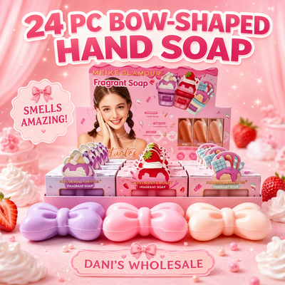 24 PC Bow Shaped fragrant soap- super moisturizing