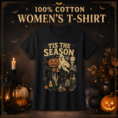100% Cotton Halloween Tee- Multiple sizes