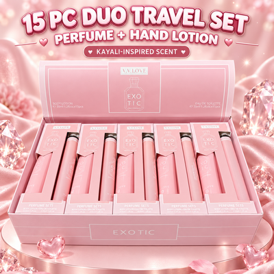 15 PC Travel Duo Pink