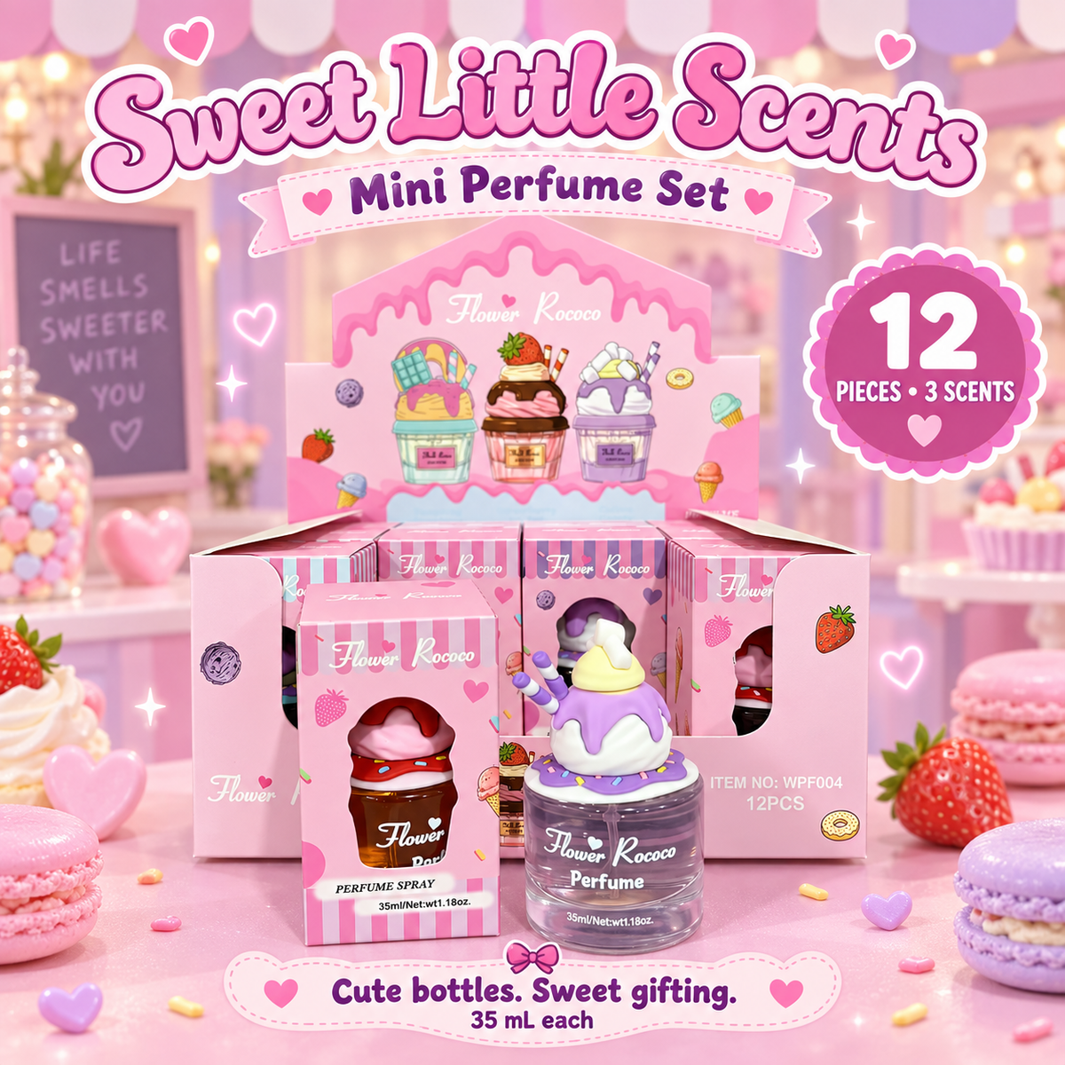 12 PC Mini set of Perfumes- Gourmand series