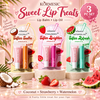 3 PC Lip Balm and oil duos