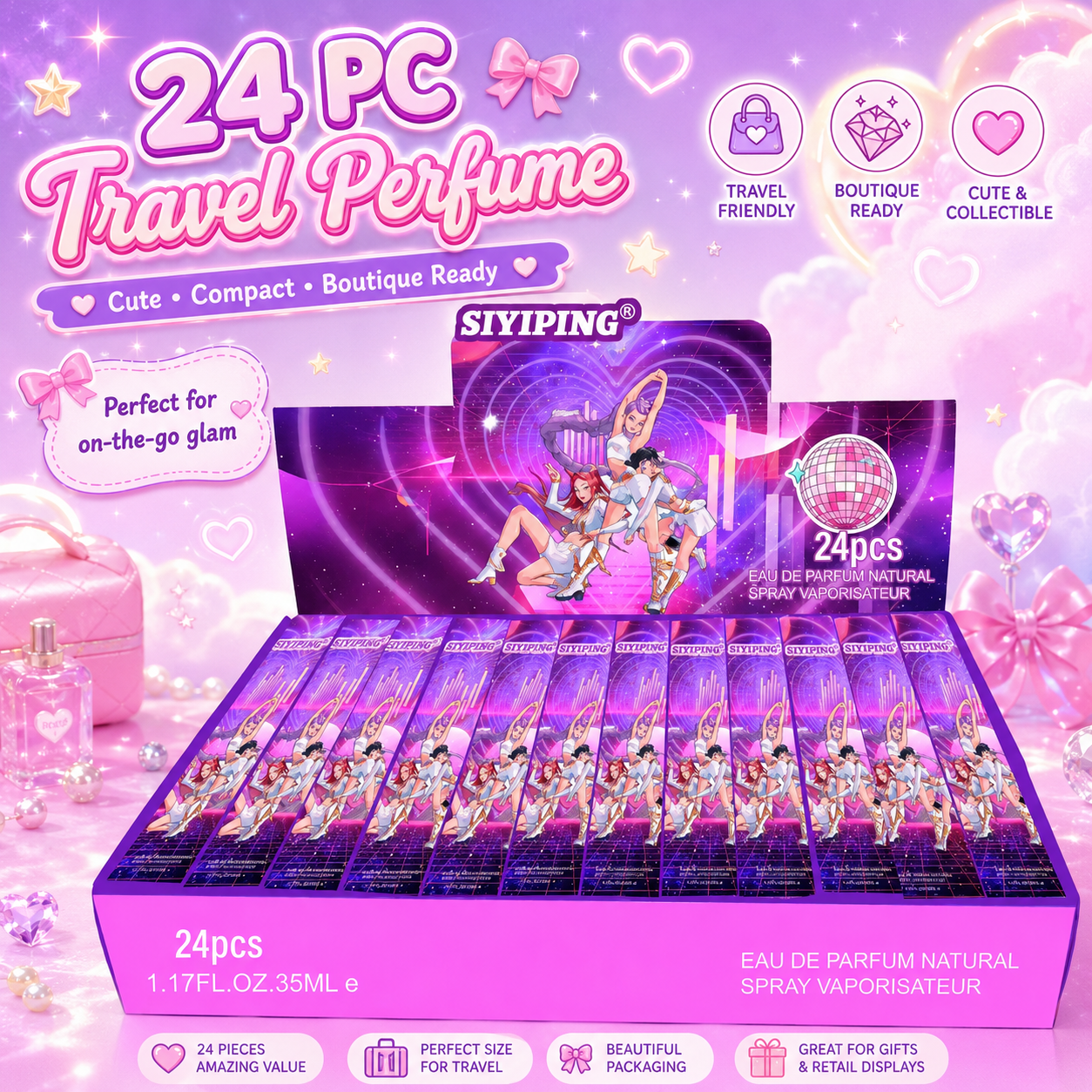 24 PC Travel Size KPOP Purple