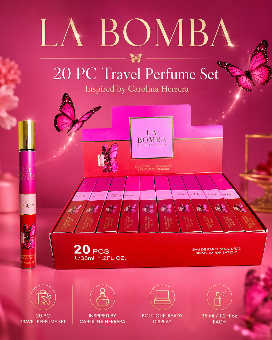 Bomba Inspired Perfume- 2 sizes available!