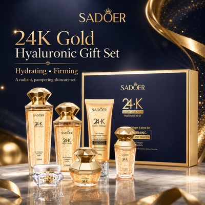 SADOER 24K Gold Collagen Hyaluronic Gift Set