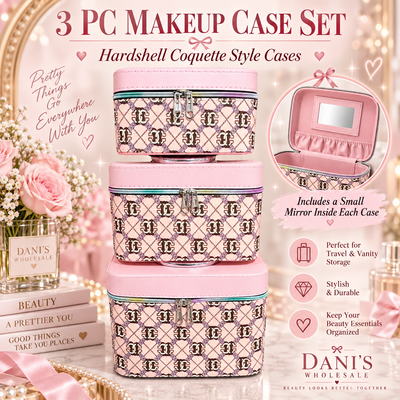 SUPER SALE! Vintage glam coquette 3-Tier Nesting Cosmetic ✨💖
