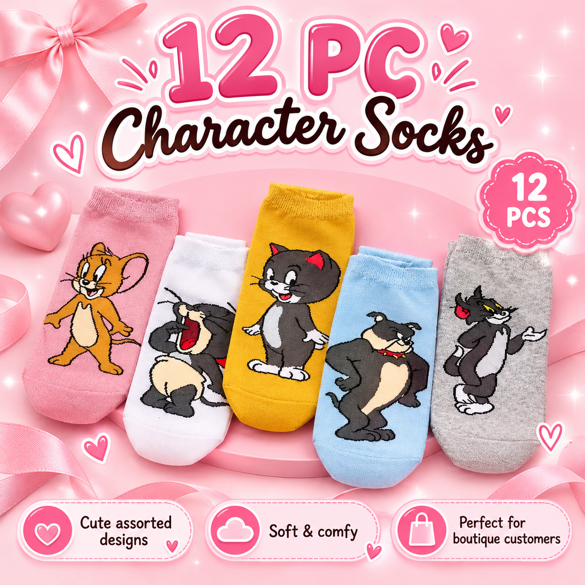 12 Piece Socks tom