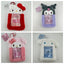 4 Pack! Fuzzy Card Holder Keychain- 4.5 inches