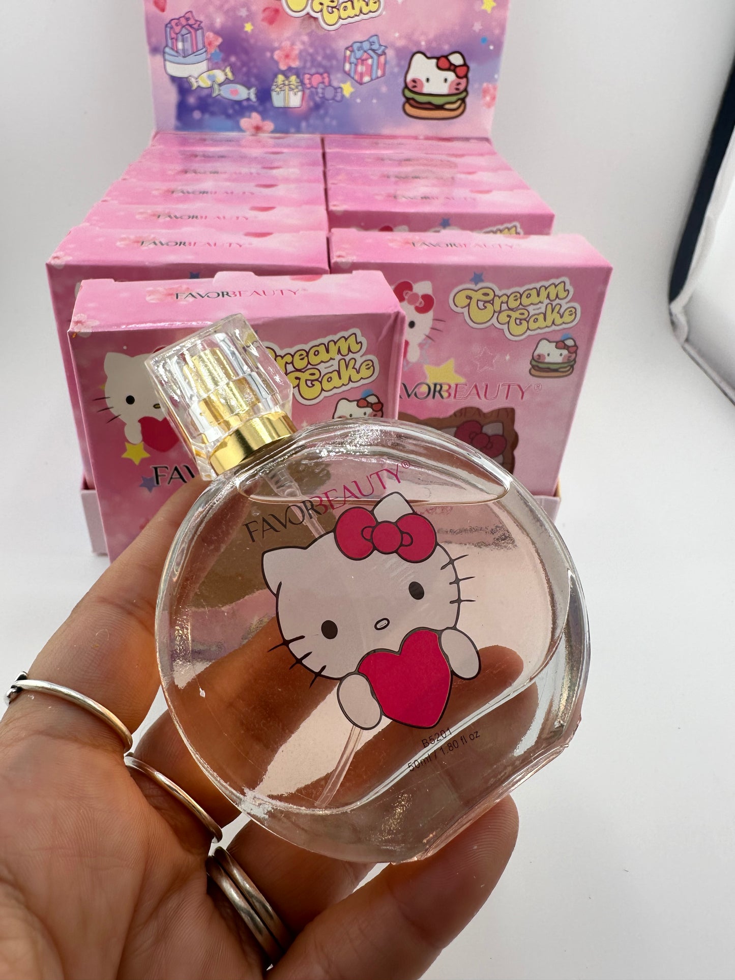 Kitty Glass Perfume Box- Sweet citrus Scent