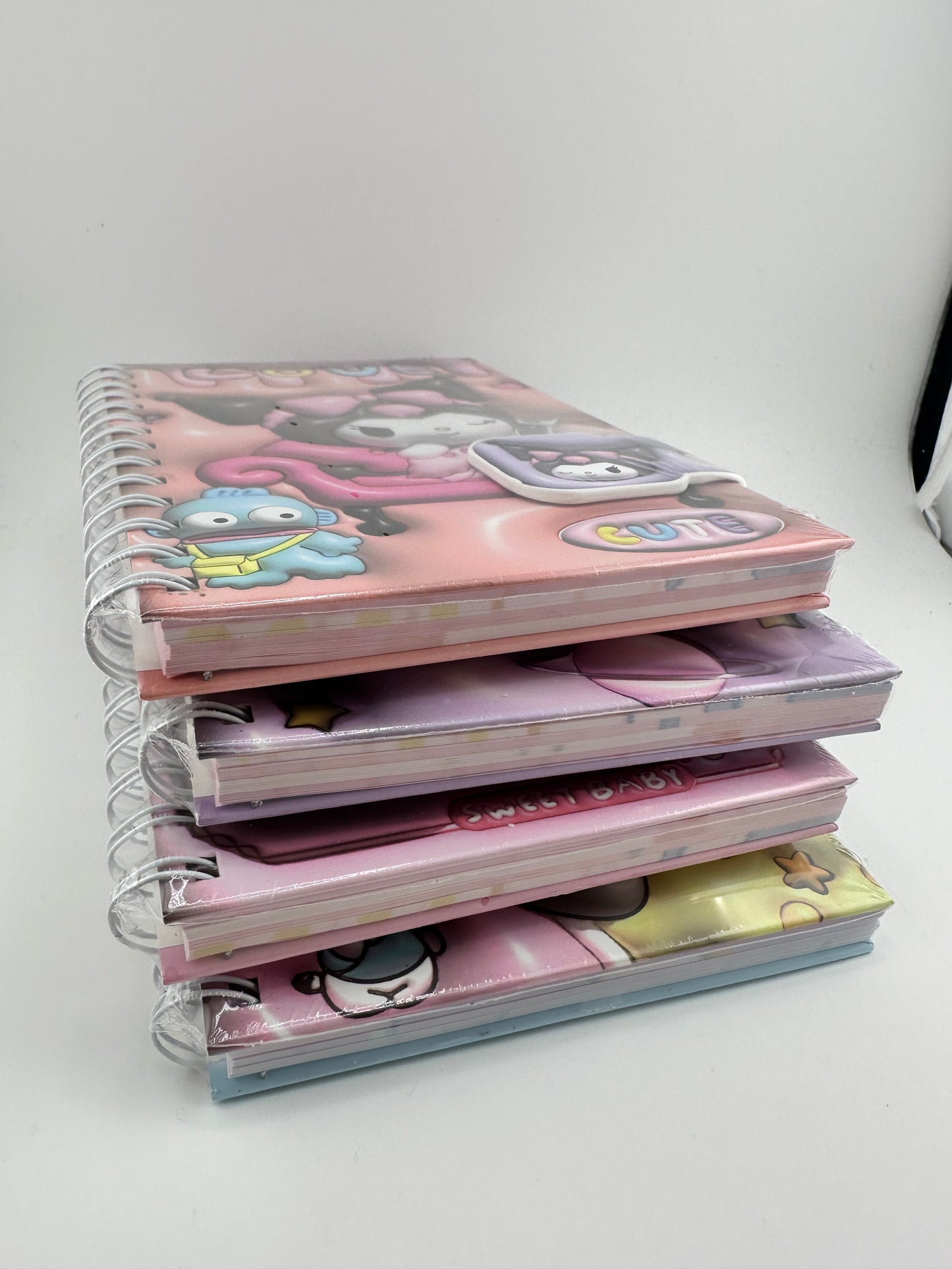 4 Pack! Journal Spiral set with magnetic closure