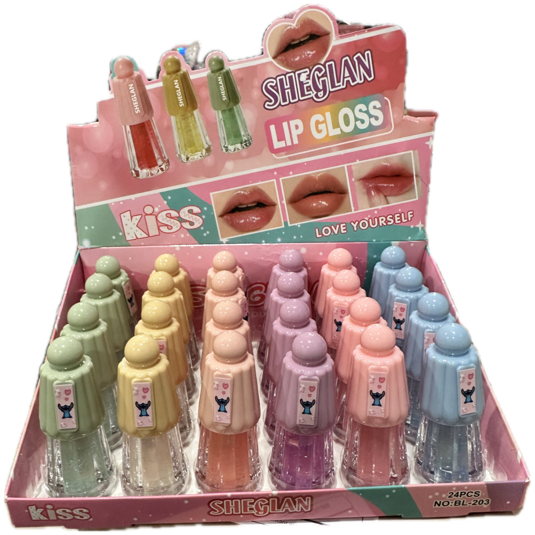 Stitc Clear Glitter gloss box of 24