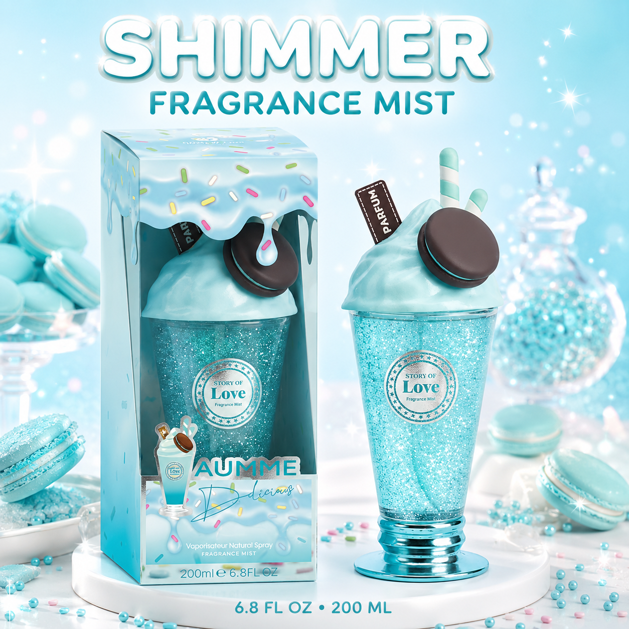 200ML Shimmer Fragrance Spray- choose a scent