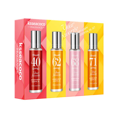 4 PC Concentrated Scents Roller ball glass gift set brazilian