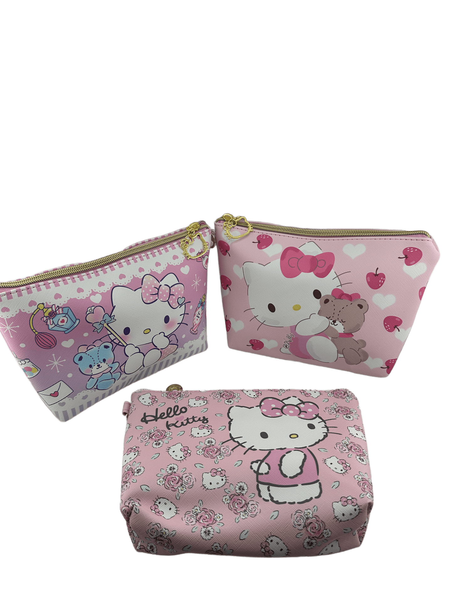 3 Pack Bundle makeup bags- Kitty