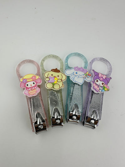 12 Pack! Nail Clippers with acrylic design