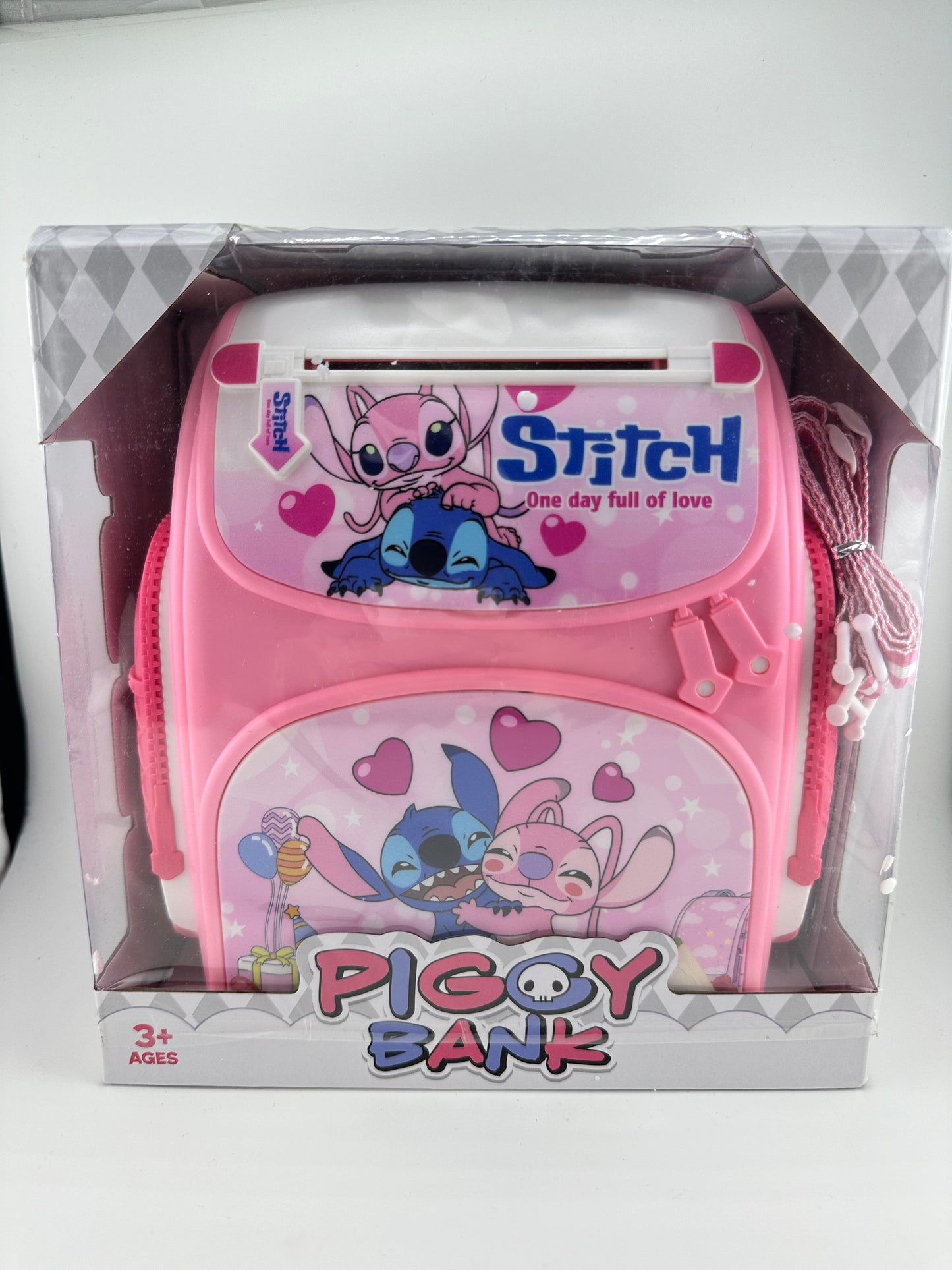 Electronic Piggy Bank Backpack style with strap!