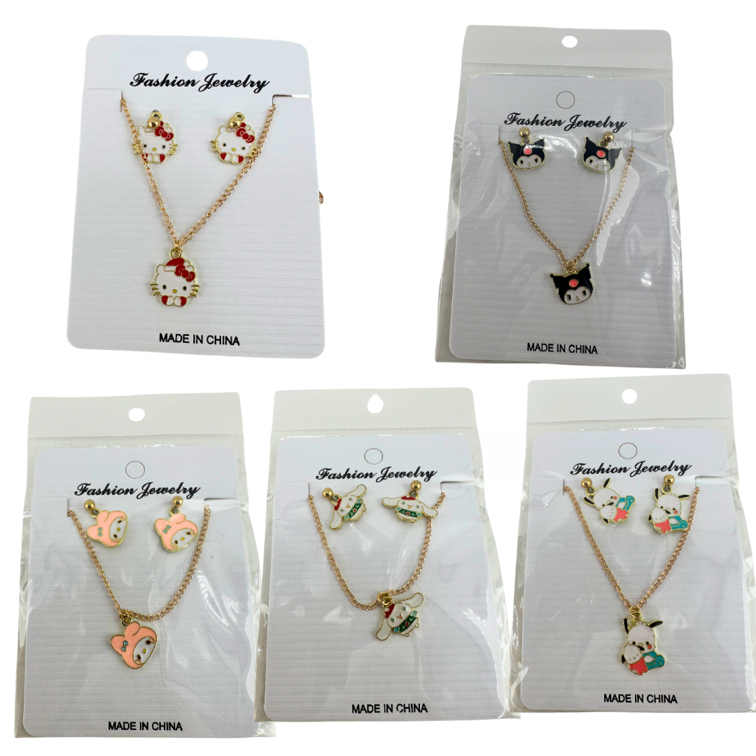 6 PC Necklace and Earring Set