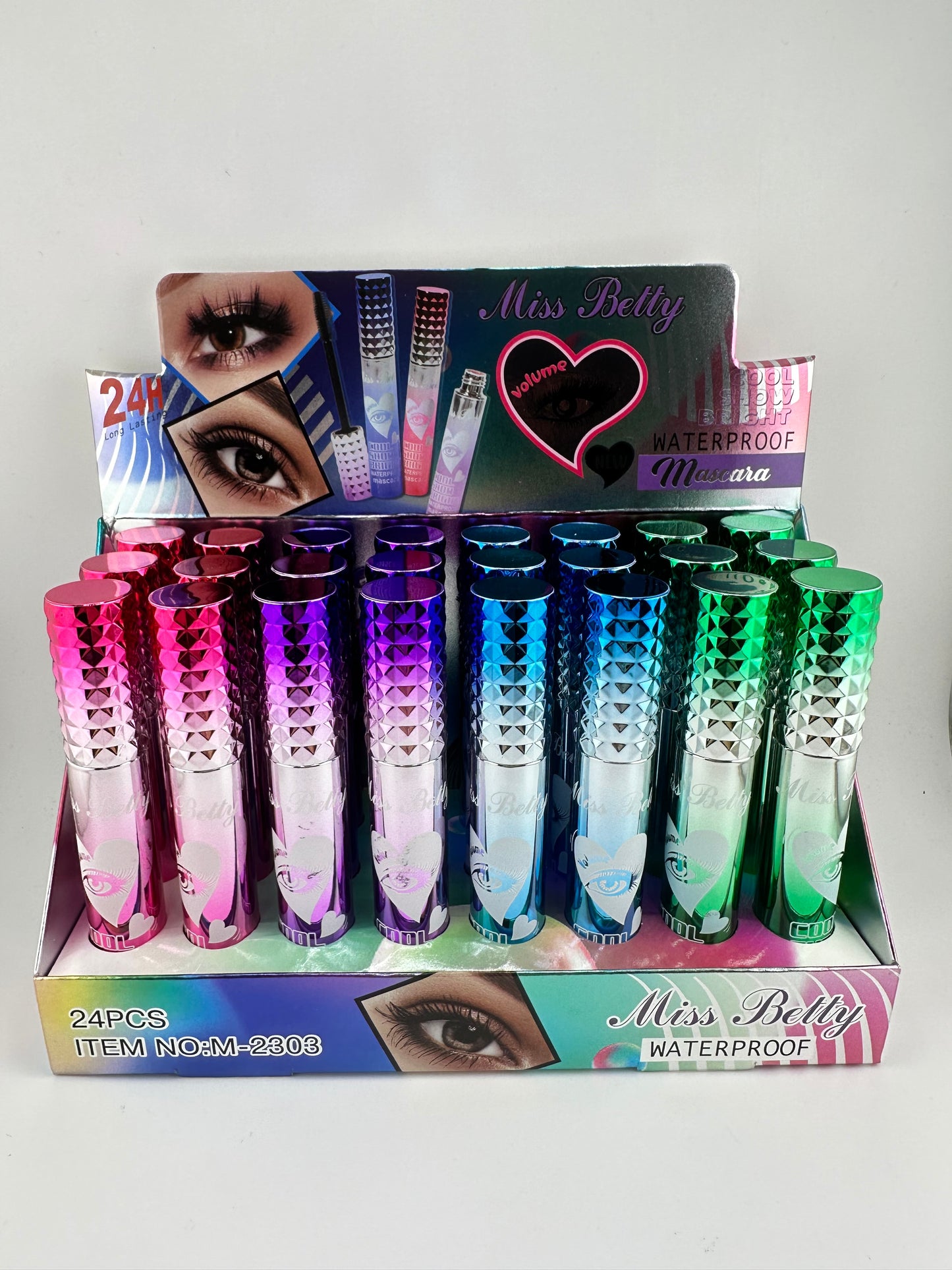 Black Waterproof Mascara- Lengthening box of 24