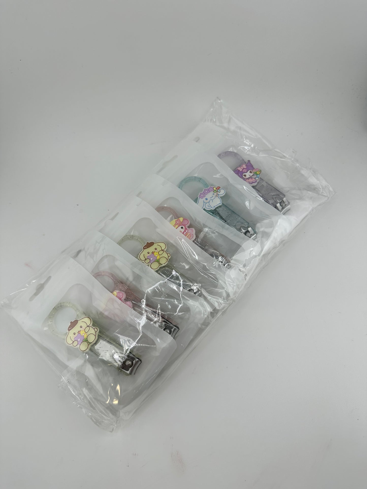 12 Pack! Nail Clippers with acrylic design