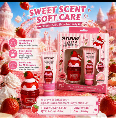 1 PC Mini lip gloss and lotion box 🍓