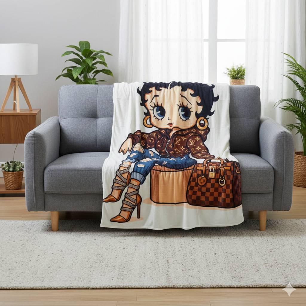 LUXE X-LARGE FLANNEL/POLYESTER BLANKET 150x200