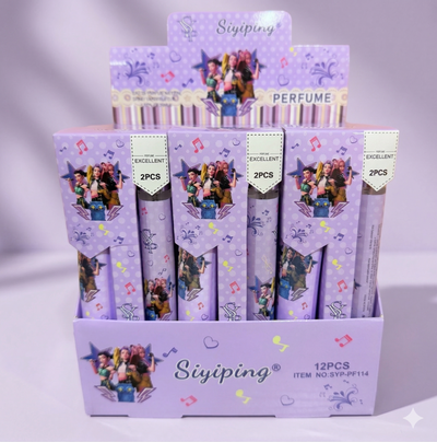 12 PC Travel Sets Perfume and travel lotion packs-KPOP Floral Light Scent