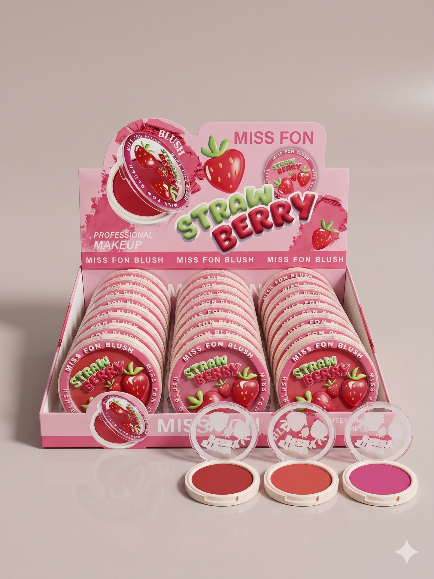 24 PC Blush with 3 shades!