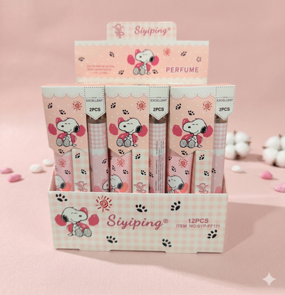 12 PC Travel Sets Perfume and travel lotion packs-Light floral Rose scent