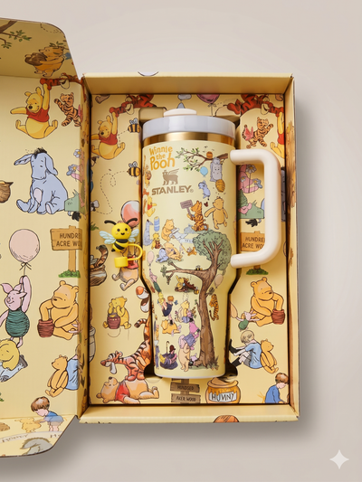 Yellow Honey Gift Box with 40 OZ tumbler and bee Topper-YELLOW
